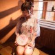 新款和服性感印花雪紡日式成人睡袍開襟誘惑浴衣
