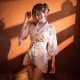 新款和服性感印花雪紡日式成人睡袍開襟誘惑浴衣