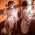 新款和服性感印花雪紡日式成人睡袍開襟誘惑浴衣