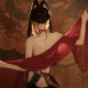 敦煌飛天鳳女異域透視印花肚兜套裝