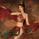 敦煌飛天鳳女異域透視印花肚兜套裝