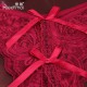 性感透視綁帶誘惑開襠蕾絲女式丁字褲 - 不包含蕾絲胸圍