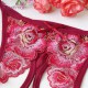 刺繡透明性感綁帶式開襠網紗花紋情趣內褲