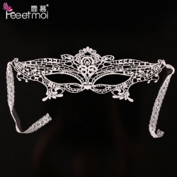 蕾絲黑色眼罩制服誘惑女王面具