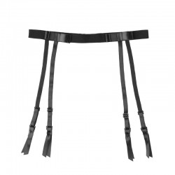 波浪蕾絲吊襪帶開襠內衣套裝