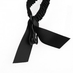 朦朧透視印花蕾絲吊襪帶