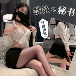 風情秘書心機開襠連體衣（含包臀裙）