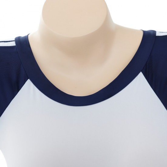 誘惑露腰學生體育制服套裝