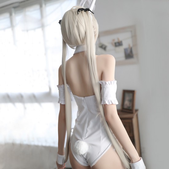 純白兔女動漫Cosplay性感套裝