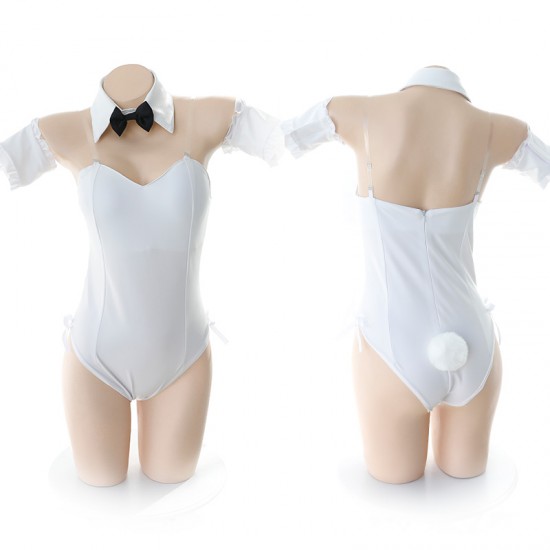 純白兔女動漫Cosplay性感套裝